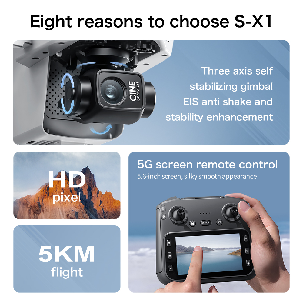 Originele S-X1 GPS Opvouwbare  - Drone Ae Rc recensie en prijs