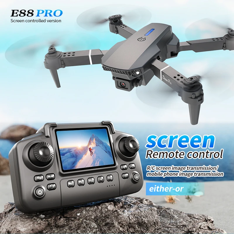 E88 PRO Drone met scherm 4K HD - Drone E88 Rc Quadcopter recensie en prijs